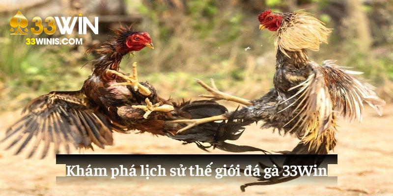 Khám phá lịch sử thế giới đá gà 33Win